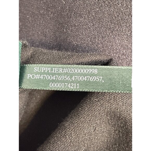 Lauren Ralph Lauren Pants Womens Size 6 Black Velour Skinny Stretch‎ - Picture 13 of 15